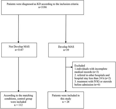 Platelet and ferritin as early predictive factors for the development of macrophage activation syndrome in children with Kawasaki disease: A retrospective case-control study